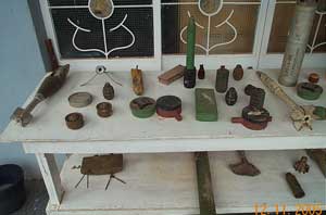 Collection of landmines