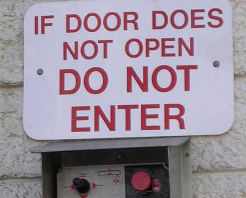 door-funny-sign