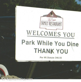 restaurant sign